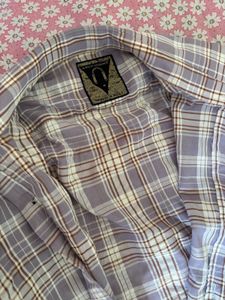 Purple Plaid Button-Down