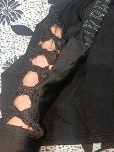 Burberry Style Black Top