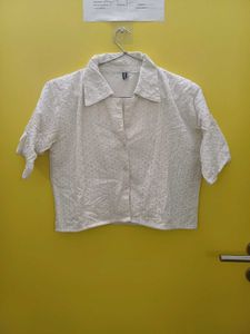 Mango White Hakoba Top