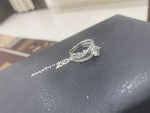 Sparkling Silver Tone Ring