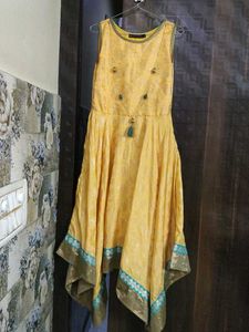 Zig Zag Pattern Flared Kurti
