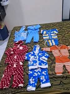 Combo 5 Peace Baby Sweaters 0 To 6 Month