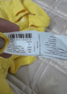 Collar Kurti In Yellow
