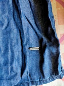 Lee Cooper Off Shoulder Top Navy Blue Colour