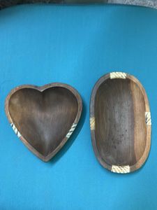 Wooden Decorative Bowls (Set of 2)