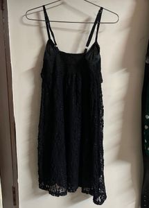 Black Lace Slip Dress