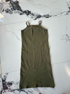 Olive Green Slip Dress