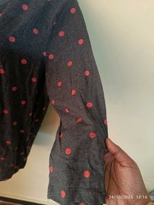 xl Polka Dot Top