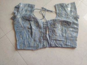 Grey Sequin Lehenga Choli Set