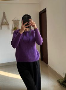 Purple Knit Sweater