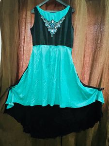Sea Green Modern Gown!