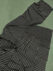 stripped cropped shirt