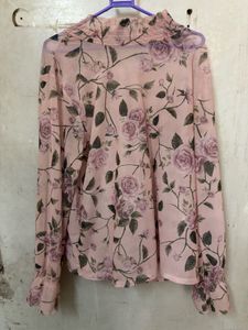 Floral Pink Top
