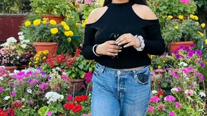 Black Shoulder Cut Top