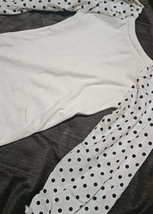 Polka Dot Sleeve Top