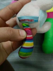 Baby Toys Bundle - Plush, Rattle