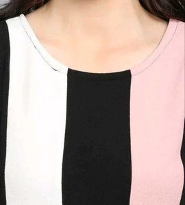 Chic Colorblock Midi Dress