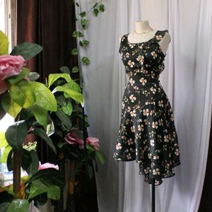 Floral Asymmetric Dress