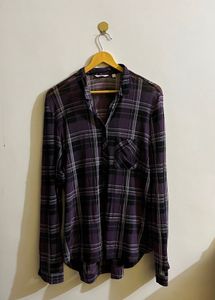 Purple Plaid Shirt