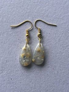 Floral Drop Resin Earrings