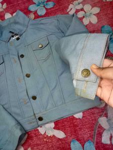 Light Blue Denim Jacket For Women