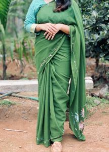 Elegant Green Saree