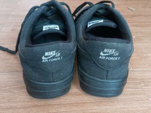 NIKE AIR FORCE 1 BLACK SNEAKERS