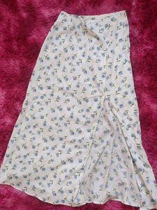 Floral Print Midi Skirt