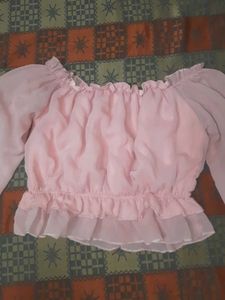 Pink Ruffle Top