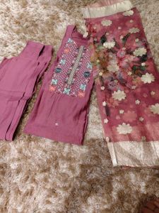 Luxury Kurti Set With Pant Duppata