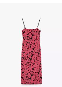 Pink &amp; Black Floral Dress