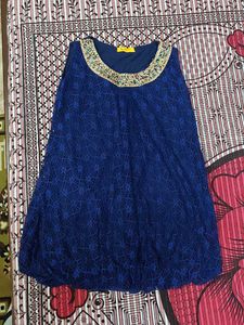 Blue Embellished Dress