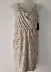 Laundry by Shelli segal golden party wear mini dre