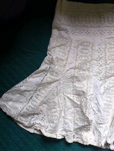 Cotton Crochet Short Skirt