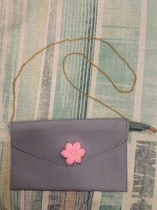 Cute Puff Flower Sling Bag