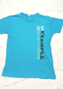 plus fit Blue Graphic Print Tee