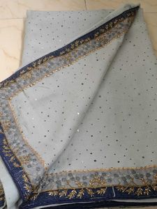 Elegant Georgette Saree Heavy Sequin Work