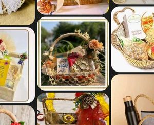 Diwali Gift Jute Gourmet Hamper/ Fruit Basket