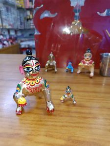Krishna Idol Set 4 No Laddugopal Complete Makeup