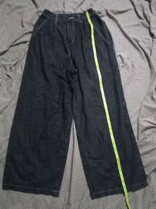 Wide Leg Black Jeans