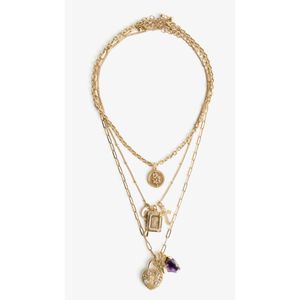 Bershka 3 Pack Pendant Charm Necklaces