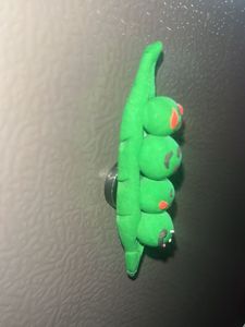 Cute Pea Pod refrigerator magnet