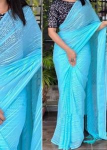 Elegant Blue Saree