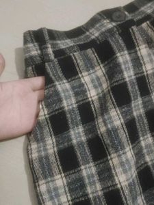 Plaid Midi Skirt