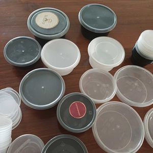 Assorted Set Of 29 Small Plastic Food Containers