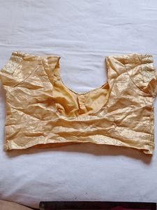 Golden Xxl Blouse Beautiful Sequence Structure Astar Katori Blouse