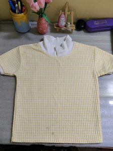 Korean crop top (Yellow)