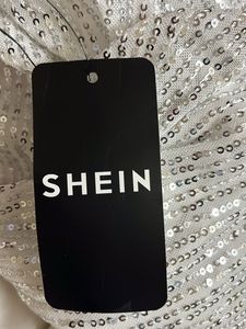 y2k Sparkling Silver Sequins Dress