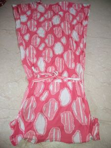 Pink &amp; White Print Dress