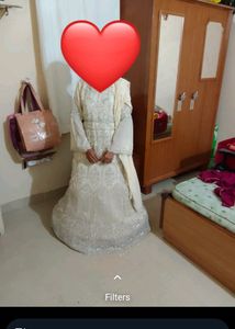 Beautiful Heavy Gown One Time Used ♥️♥️♥️👌
